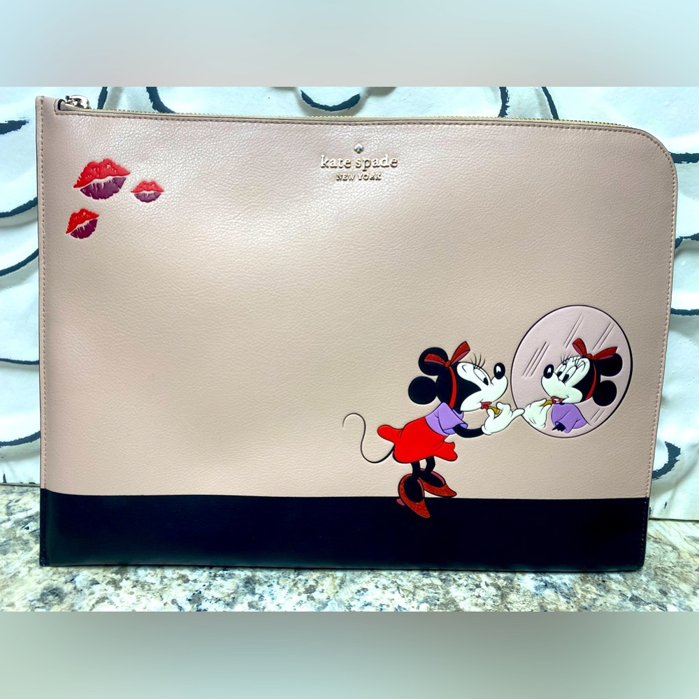 KATE SPADE L-ZIP MINNIE MOUSE LAPTOP CASE SLEEVE